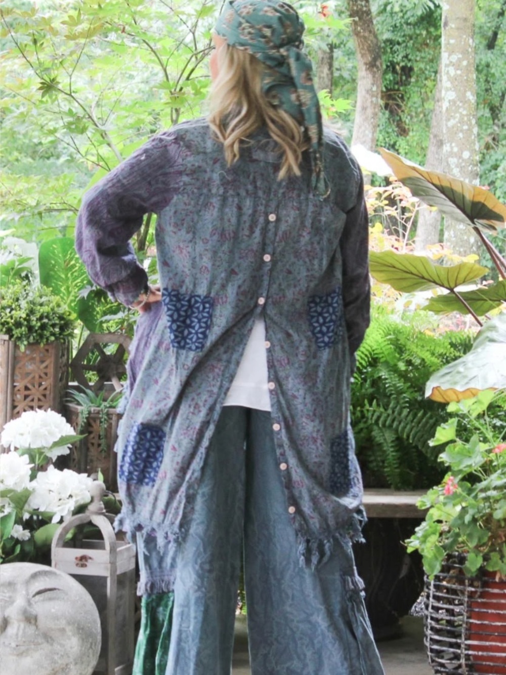 🔥NEW Moon Shade Jacket,Plum,Jaded Gypsy Hi Lo Top, Split Back BOHO Versatility❣️